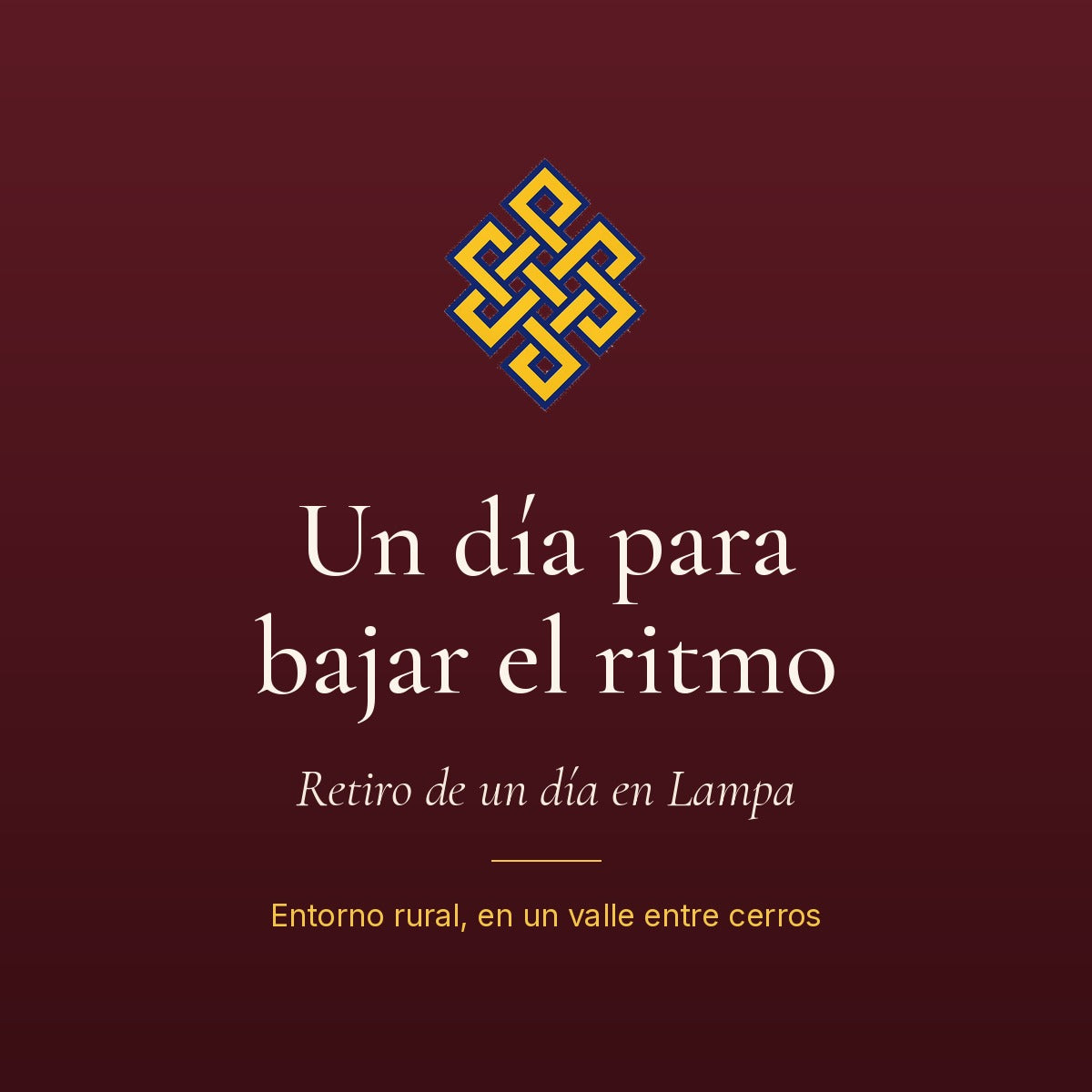 Retiro de un día · Sábado 24 de octubre